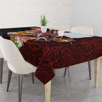 Papua New Guinea Birds and Frangipani Tablecloth Melanesian Art Tattoos - Polynesian Pride