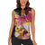 Papua New Guinea Birds and Frangipani Women Sleeveless Polo Shirt Melanesian Art Tattoos - Polynesian Pride