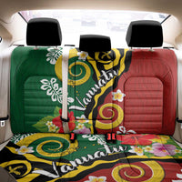 Melanesian Vanuatu Tribal Boar Tusk Back Car Seat Cover Tropical Plants and Namele Motifs - Polynesian Pride