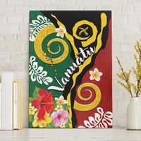 Melanesian Vanuatu Tribal Boar Tusk Canvas Wall Art Tropical Plants and Namele Motifs - Polynesian Pride