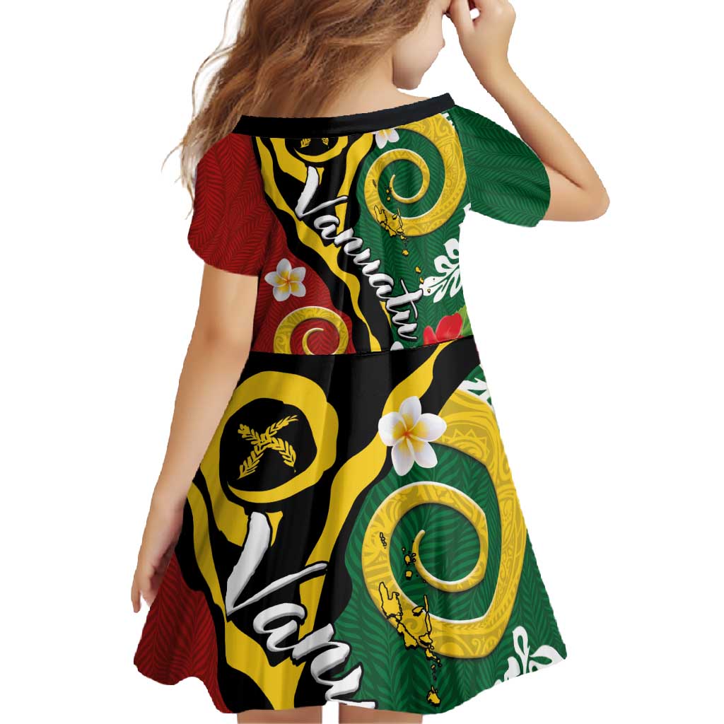 Melanesian Vanuatu Tribal Boar Tusk Family Matching Long Sleeve Bodycon Dress and Hawaiian Shirt Tropical Plants and Namele Motifs - Polynesian Pride