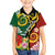 Melanesian Vanuatu Tribal Boar Tusk Kid Hawaiian Shirt Tropical Plants and Namele Motifs - Polynesian Pride
