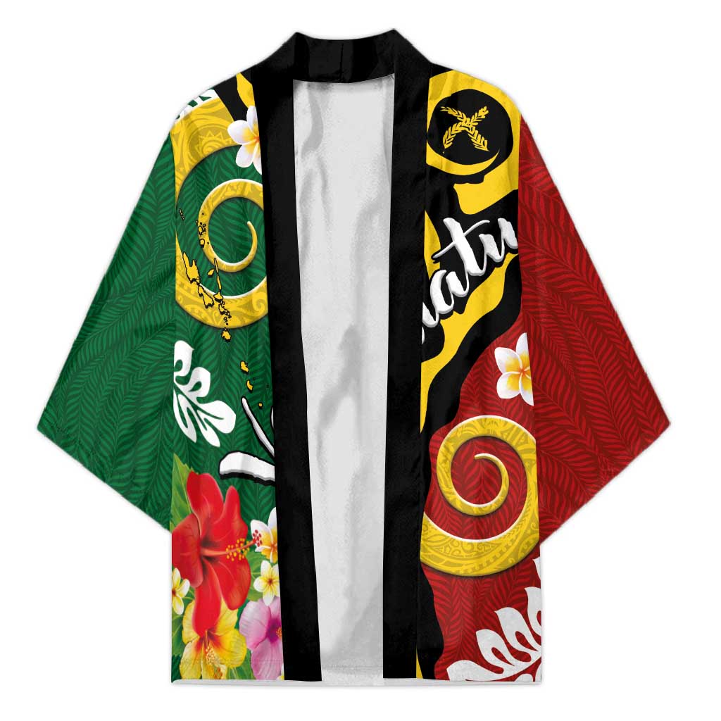 Melanesian Vanuatu Tribal Boar Tusk Kimono Tropical Plants and Namele Motifs - Polynesian Pride