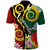 Melanesian Vanuatu Tribal Boar Tusk Polo Shirt Tropical Plants and Namele Motifs - Polynesian Pride