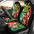 Vanuatu Christmas Car Seat Cover Funny Santa with Namele and Boar Tusk Tribal - Polynesian Pride