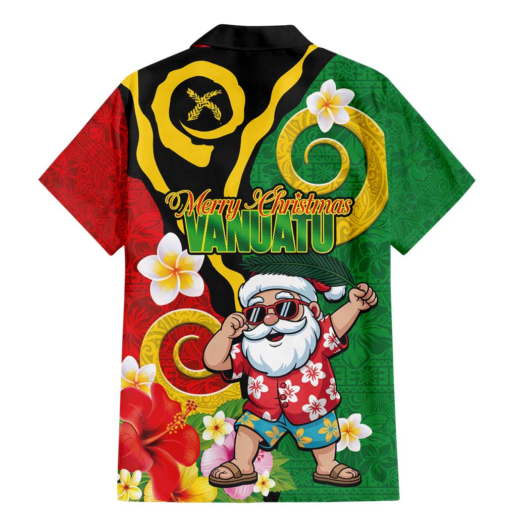 Vanuatu Christmas Family Matching Mermaid Dress and Hawaiian Shirt Funny Santa with Namele and Boar Tusk Tribal - Polynesian Pride
