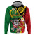 Vanuatu Christmas Hoodie Funny Santa with Namele and Boar Tusk Tribal - Polynesian Pride