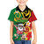 Vanuatu Christmas Kid Hawaiian Shirt Funny Santa with Namele and Boar Tusk Tribal - Polynesian Pride