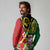Vanuatu Christmas Long Sleeve Polo Shirt Funny Santa with Namele and Boar Tusk Tribal - Polynesian Pride