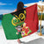 Vanuatu Christmas Sarong Funny Santa with Namele and Boar Tusk Tribal - Polynesian Pride