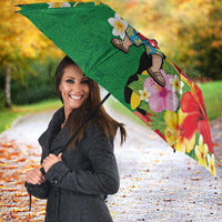 Vanuatu Christmas Umbrella Funny Santa with Namele and Boar Tusk Tribal - Polynesian Pride