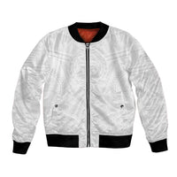 Samoan Lotu a Tamaiti Bomber Jacket Coat of Arms and Polynesian Pattern