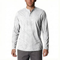 Samoan Lotu a Tamaiti Button Sweatshirt Coat of Arms and Polynesian Pattern
