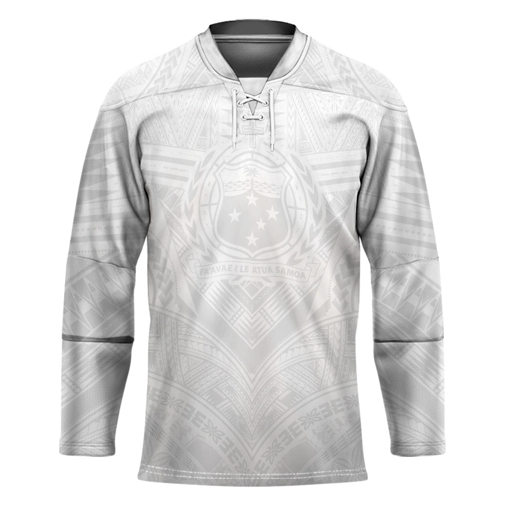 Samoan Lotu a Tamaiti Hockey Jersey Coat of Arms and Polynesian Pattern