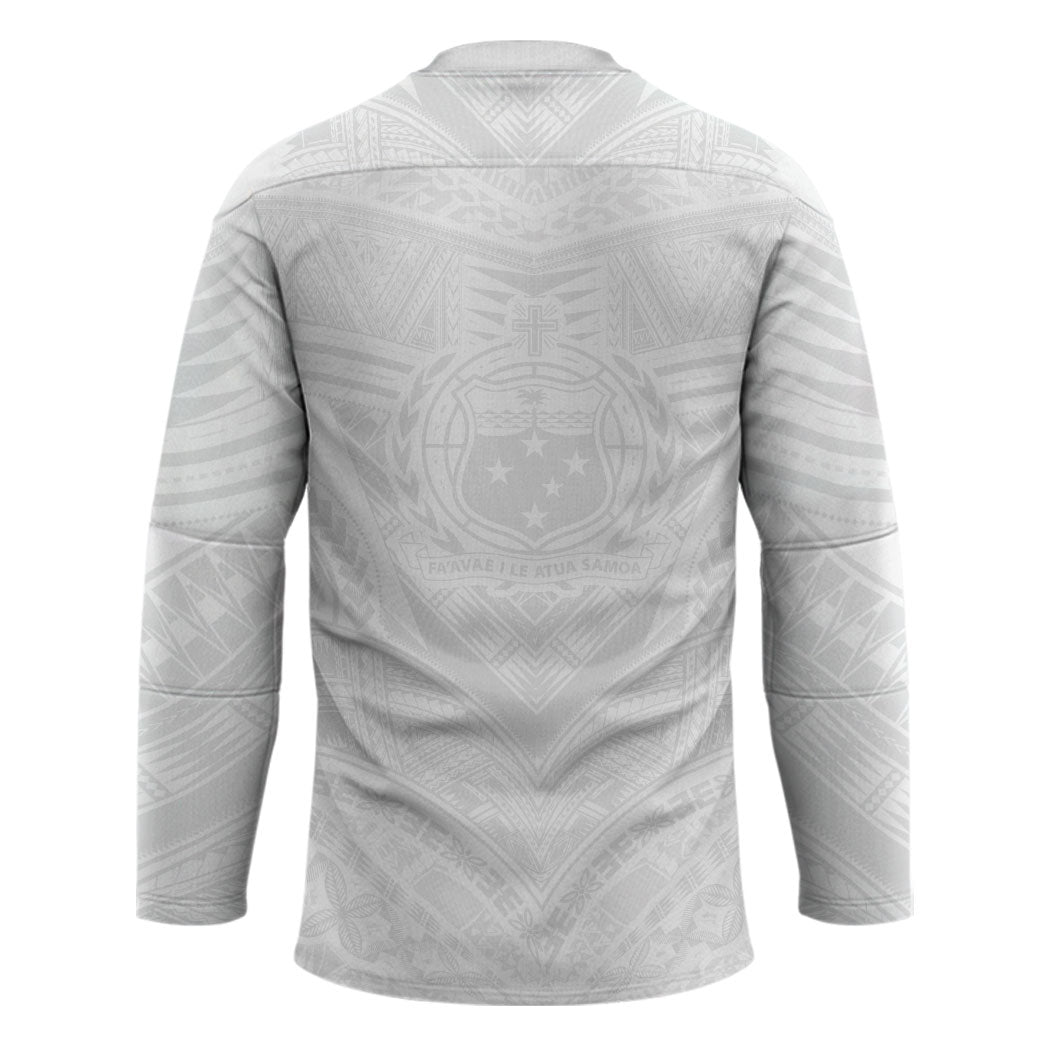 Samoan Lotu a Tamaiti Hockey Jersey Coat of Arms and Polynesian Pattern