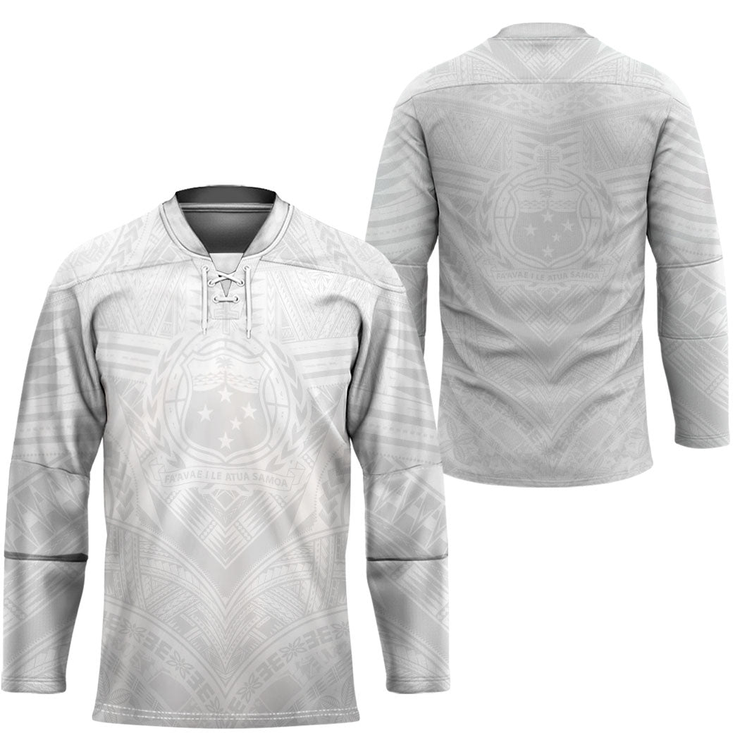 Samoan Lotu a Tamaiti Hockey Jersey Coat of Arms and Polynesian Pattern