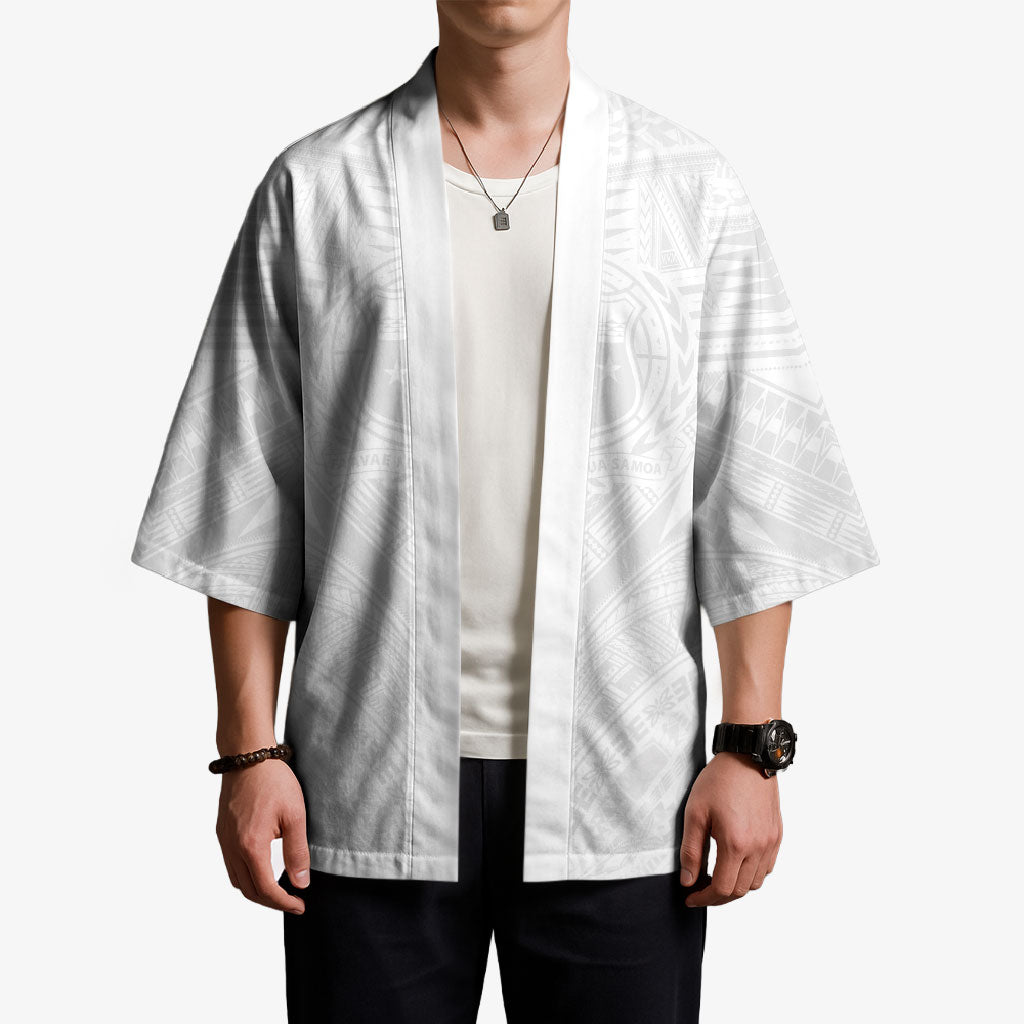Samoan Lotu a Tamaiti Kimono Coat of Arms and Polynesian Pattern
