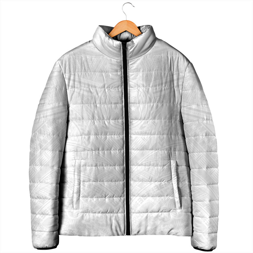 Samoan Lotu a Tamaiti Padded Jacket Coat of Arms and Polynesian Pattern