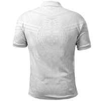 Samoan Lotu a Tamaiti Polo Shirt Coat of Arms and Polynesian Pattern