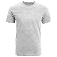 Samoan Lotu a Tamaiti T Shirt Coat of Arms and Polynesian Pattern