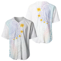 Hawaiian Tribal Tattoo and Plumeria Baseball Jersey Polynesian Pattern Sweet