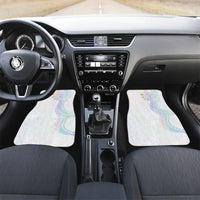 Hawaiian Tribal Tattoo and Plumeria Car Mats Polynesian Pattern Sweet