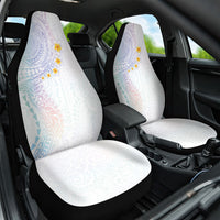 Hawaiian Tribal Tattoo and Plumeria Car Seat Cover Polynesian Pattern Sweet