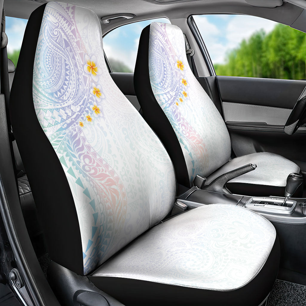 Hawaiian Tribal Tattoo and Plumeria Car Seat Cover Polynesian Pattern Sweet