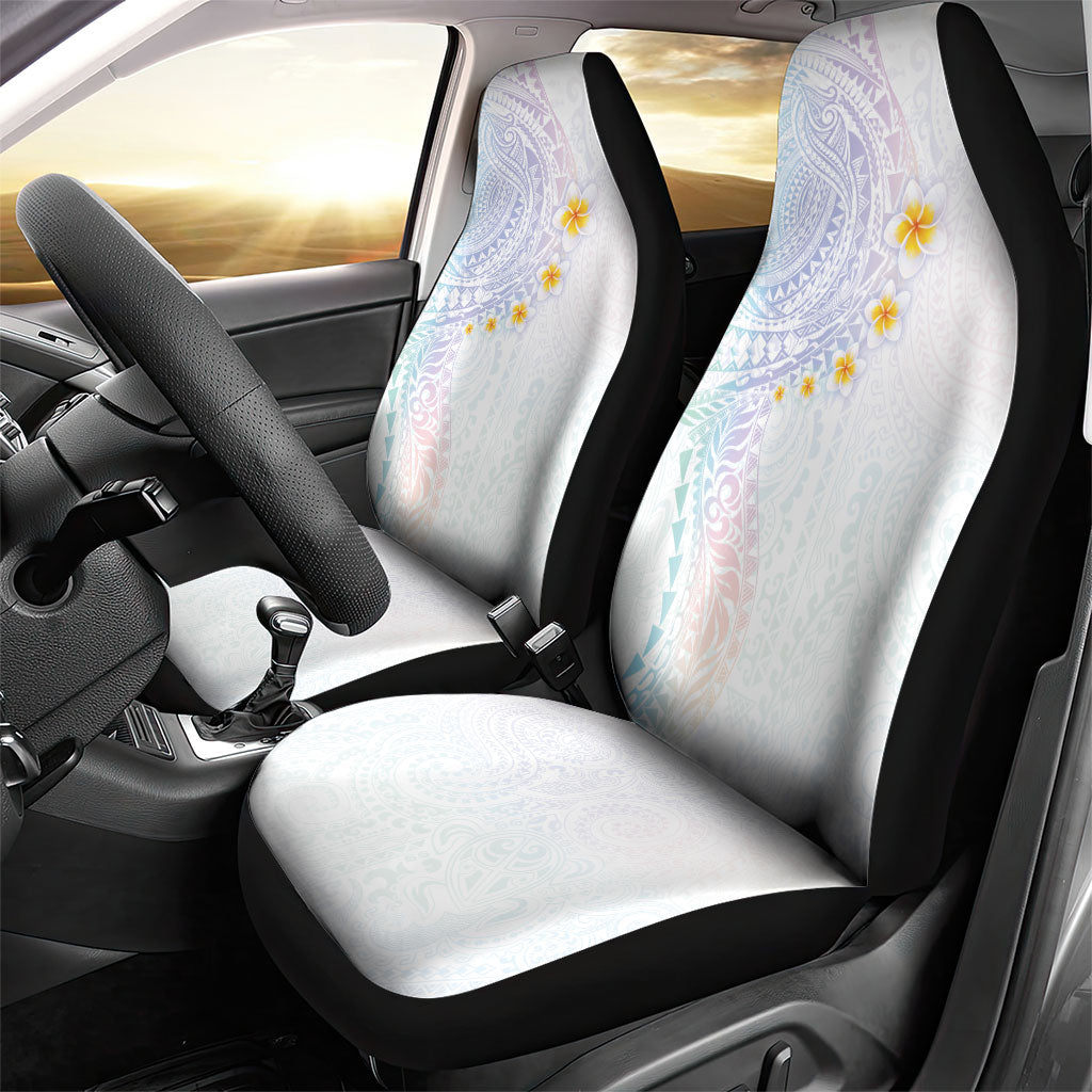 Hawaiian Tribal Tattoo and Plumeria Car Seat Cover Polynesian Pattern Sweet