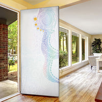 Hawaiian Tribal Tattoo and Plumeria Door Cover Polynesian Pattern Sweet