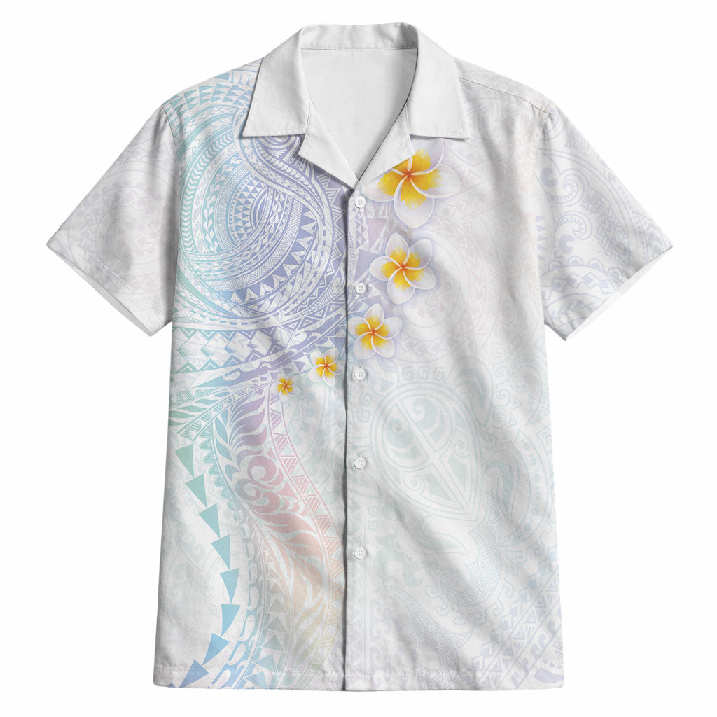 Hawaiian Tribal Tattoo and Plumeria Hawaiian Shirt Polynesian Pattern Sweet