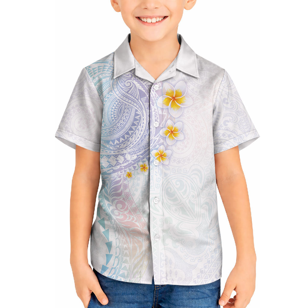 Hawaiian Tribal Tattoo and Plumeria Hawaiian Shirt Polynesian Pattern Sweet