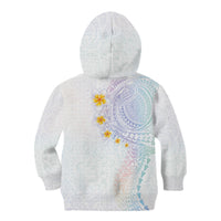 Hawaiian Tribal Tattoo and Plumeria Kid Hoodie Polynesian Pattern Sweet
