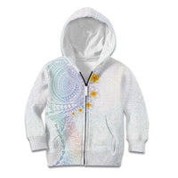 Hawaiian Tribal Tattoo and Plumeria Kid Hoodie Polynesian Pattern Sweet