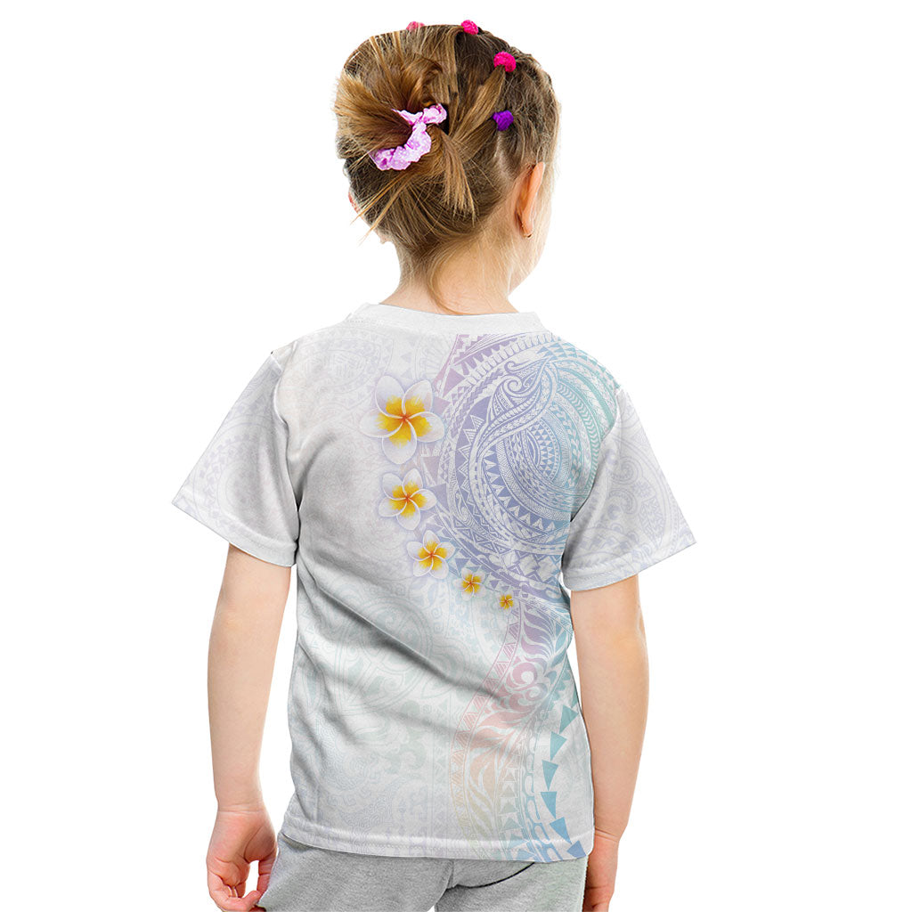Hawaiian Tribal Tattoo and Plumeria Kid T Shirt Polynesian Pattern Sweet