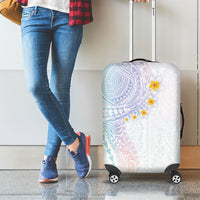 Hawaiian Tribal Tattoo and Plumeria Luggage Cover Polynesian Pattern Sweet