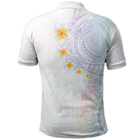 Hawaiian Tribal Tattoo and Plumeria Polo Shirt Polynesian Pattern Sweet