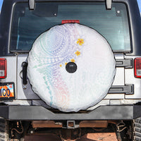 Hawaiian Tribal Tattoo and Plumeria Spare Tire Cover Polynesian Pattern Sweet