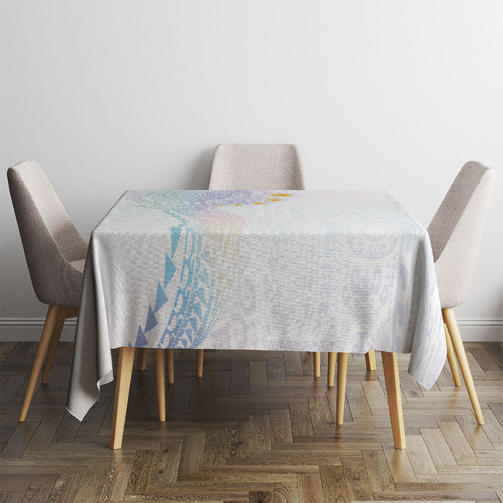 Hawaiian Tribal Tattoo and Plumeria Tablecloth Polynesian Pattern Sweet