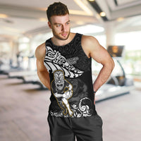 New Zealand Rugby Men Tank Top Maori Warrior Rugby Silver Fern Tribal Pattern LT03 - Polynesian Pride