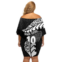 custom-new-zealand-rugby-family-matching-off-shoulder-short-dress-and-hawaiian-shirt-maori-warrior-rugby-silver-fern-tribal-pattern