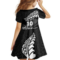 Custom New Zealand Rugby Family Matching Puletasi Dress and Hawaiian Shirt Maori Warrior Rugby Silver Fern Tribal Pattern LT03 - Polynesian Pride