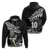 Custom New Zealand Rugby Hoodie Maori Warrior Rugby Silver Fern Tribal Pattern LT03 - Polynesian Pride