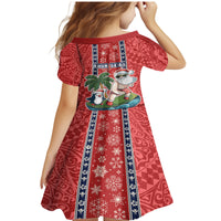 Custom Hawaii Christmas Family Matching Mermaid Dress and Hawaiian Shirt The Santa Surfing Hawaii Xmas Style LT03 - Polynesian Pride