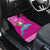 Hawaii Mele Kalikimaka Car Mats Santa Riding The DolPhin Mix Kakau Pattern Pink Style LT03 - Polynesian Pride