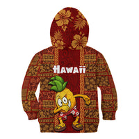 Hawaii Kid Hoodie Aloha Funny Pineapple Mix Kakau Hawaiian Tribal LT03 - Polynesian Pride