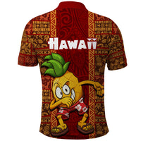 Hawaii Polo Shirt Aloha Funny Pineapple Mix Kakau Hawaiian Tribal LT03 - Polynesian Pride