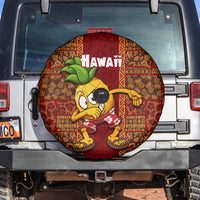 Hawaii Spare Tire Cover Aloha Funny Pineapple Mix Kakau Hawaiian Tribal LT03 - Polynesian Pride