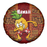 Hawaii Spare Tire Cover Aloha Funny Pineapple Mix Kakau Hawaiian Tribal LT03 - Polynesian Pride