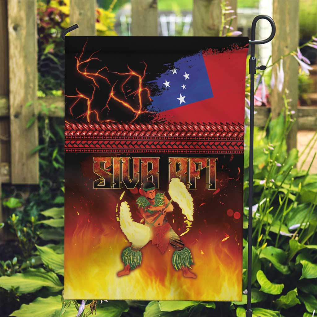 Samoan Siva Afi Garden Flag Tribal Performers of Samoan Fire Knife Dancing